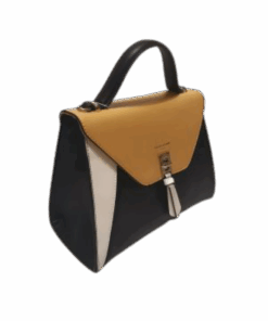 Black, Yellow and white David Jones Mini Handbag