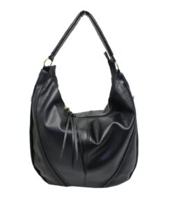 Blackcherry Cut Out Hobo Bag - Black