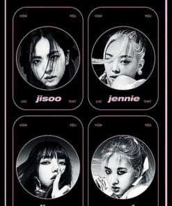Blackpink (How You Like That) Poster with Black Frame