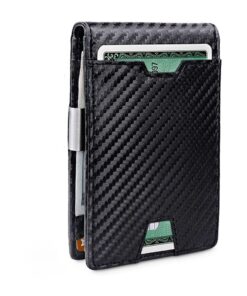 Blocking Bifold Slim Wallet for Men with Money Clip RFID Card Holder