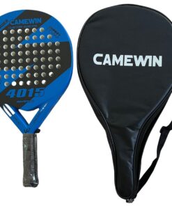 Blue Camewin Carbon Fibre Padel/Tennis/ Paddle Tennis Racket with Carry Bag