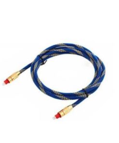 Blue Mesh Gold Plated Fiber Toslink Optical Audio Cable