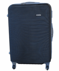 Blue Star 1 Piece Hard Outer Shell Luggage 24" - Black