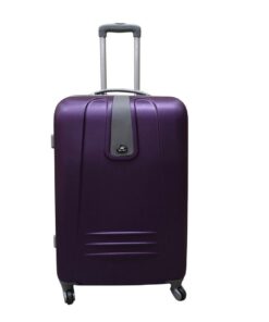 Blue Star 1 Piece Sleek Luggage 24" - Purple