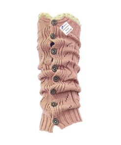 BlueThorn Knitted Winter Leg Warmer for Women â Sport Socks â Maroon 8But - Pink 8but