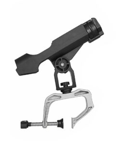 Boat Fishing Rod Holder with 360-Degree Rotation and Large Clamp.
