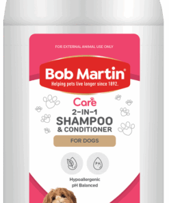 BOB MARTIN
2-IN-1 Shampoo
& Conditioner for Dogs 400ml