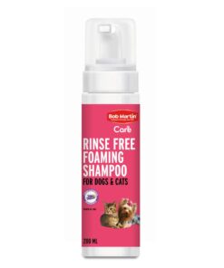 BOB MARTIN Care Rinse Free Foaming Shampoo for Cats & Dogs 200ml