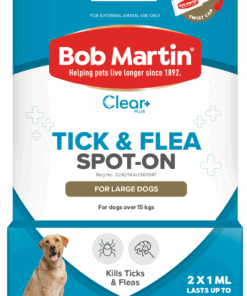 BOB MARTIN Clear+ Spot-On For Large Dogs 2x1ml