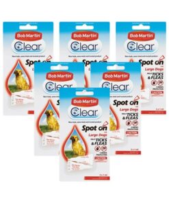 Bob Martin Dog Clear Flea & Tick Spot On Large - 6 Pack