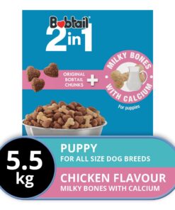 Bobtail - 2-in-1 - Puppy Food - Chicken Flavour & Milky Bones - 5.5kg