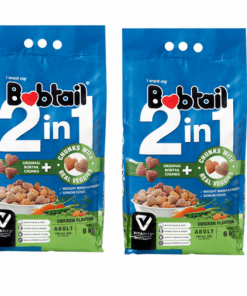 Bobtail 2in1 Dog Food Chicken Flavour Original Bobtail Chunks (2x 6kg)