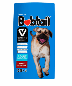 Bobtail Dog Food Adult Medium to Large Dog With Steak Flavour (25kg)