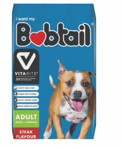 Bobtail Dog Food Adult Small to Medium Dog With Steak Flavour (25kg)