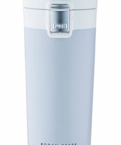 Boden Stark Travel Flask Mug | Double Walled | 3 Colours | Vacuum Sealed - Pastel Grey