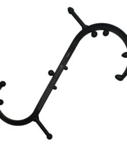 Body Back Buddy Trigger Point | Muscle Reliever AcuCurve Cane Massage Stick - Black