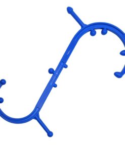 Body Back Buddy Trigger Point | Muscle Reliever AcuCurve Cane Massage Stick - Blue