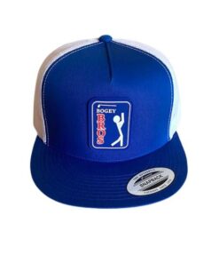 Bogey Bros Flat Bill Blue Performance Headwear