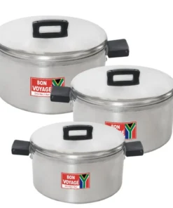 Bon Voyage 6 Piece Aluminium Pots Set Cookware
