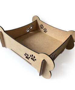 Bone Throne Wooden Dog Bed