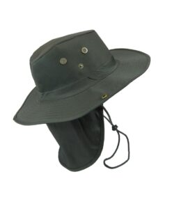 Bonnie Hat Bush with Neck Flaps - Green