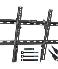 Bontec 37-80" Tilt TV Wall Mount Bracket 55Kg HDMI Bubble Level & CableTies
