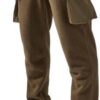 boohooMAN - Men's Active Fleece Cargo Jogger - Khaki - L