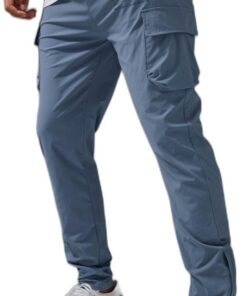 boohooMAN - Men's Active Gym Technical Cargo Jogger - Steel - XS