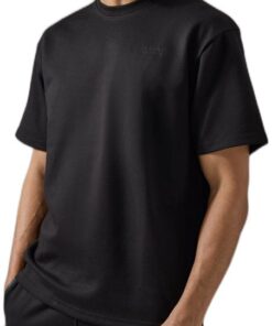 boohooMAN - Men's Active Pro Fleece Oversized T-shirt - Black - M
