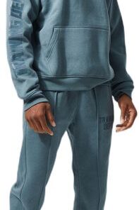 boohooMAN - Men's Active Training Dept Hooded Tracksuit Set - Slate Blue - XS