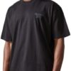 boohooMAN - Men's Active Training Dept Oversized Embossed T-shirt - Black - S