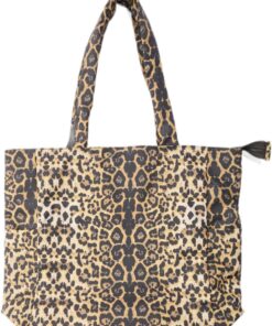 boohooMAN - Men's Oversized Tote Bag In Leopard Print - Yellow