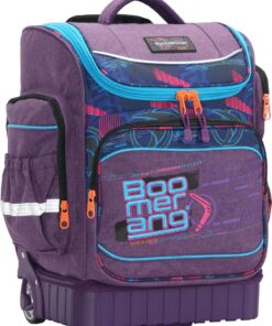 Boomerang Hard Base XBAG Melange Polyester XL Trolley Backpack S-540 PPL-03