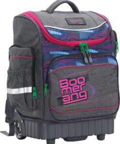 Boomerang Hard Base XBAG Melange Polyester XL Trolley Backpack S-540_Pnk-02