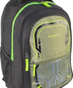 Boomerang Polyester Thick Padded Laptop Techpack Backpack S-2113 - Green