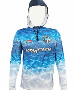 Born 4 Fishing Blue Hoody Performance Shirt - 2XL