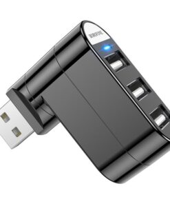 BOROFONE 3-Port USB 2.0 Adaptor / Splitter with 180 Rotatable Connecter