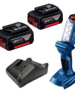 Bosch - Cordless Jobsite Light Including 2x Batteries & Quick Charger 18V