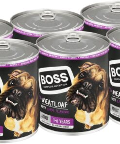 Boss Dog Food Adult Liver- 6 tins x 820g