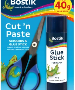 Bostik Cut and Paste 40g Glue Stick Plus Scissors
