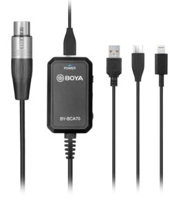 Boya BY-BCA70 Audio Adapter for XLR Microphones to Mobile Devices