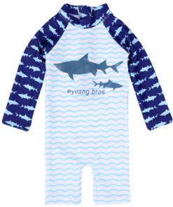 Boys Swimwear Swimming Costume One Piece Swimsuit Beachwear Wetsuit - S