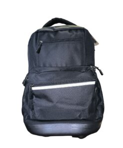 Boys/Girls Durable 18Inch Rolling School Backpack-black