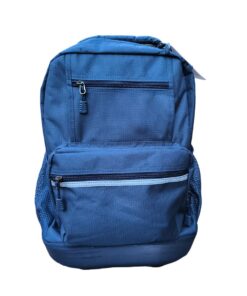 Boys/Girls Durable 18Inch Rolling School Backpack-Navy Blue
