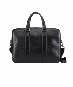 Brando 15" Double Cass Laptop Briefcase, Black 3576