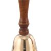 Brass Hand Bell with Wooden Handle - Large