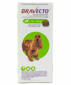 Bravecto Chewable Tick & Flea Tablet for Dogs 10-20kg (1 Chew)