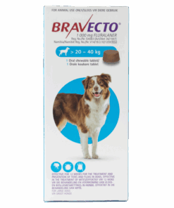Bravecto Chewable Tick & Flea Tablet for Dogs 20-40kg (1 Chew)