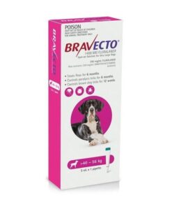 Bravecto Chewable Tick & Flea Tablet for Dogs - 40-56kg (1 Chew)