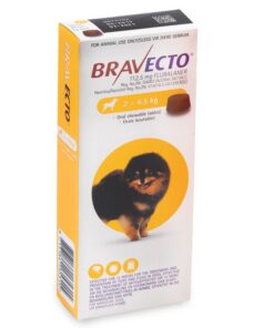 Bravecto Chewy Tablet for Mini Dog - (>2-4.5Kg)